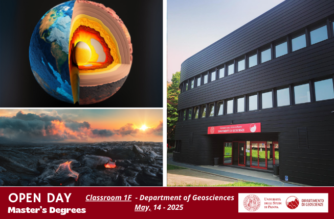 Collegamento a Open Day for Master's Degrees at the Department of Geosciences on 14 May