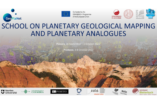 Collegamento a School on Planetary Geological Mapping and Planetary Analogues